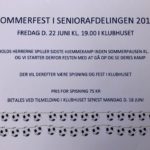 Seniorafdelingen holder sommerfest